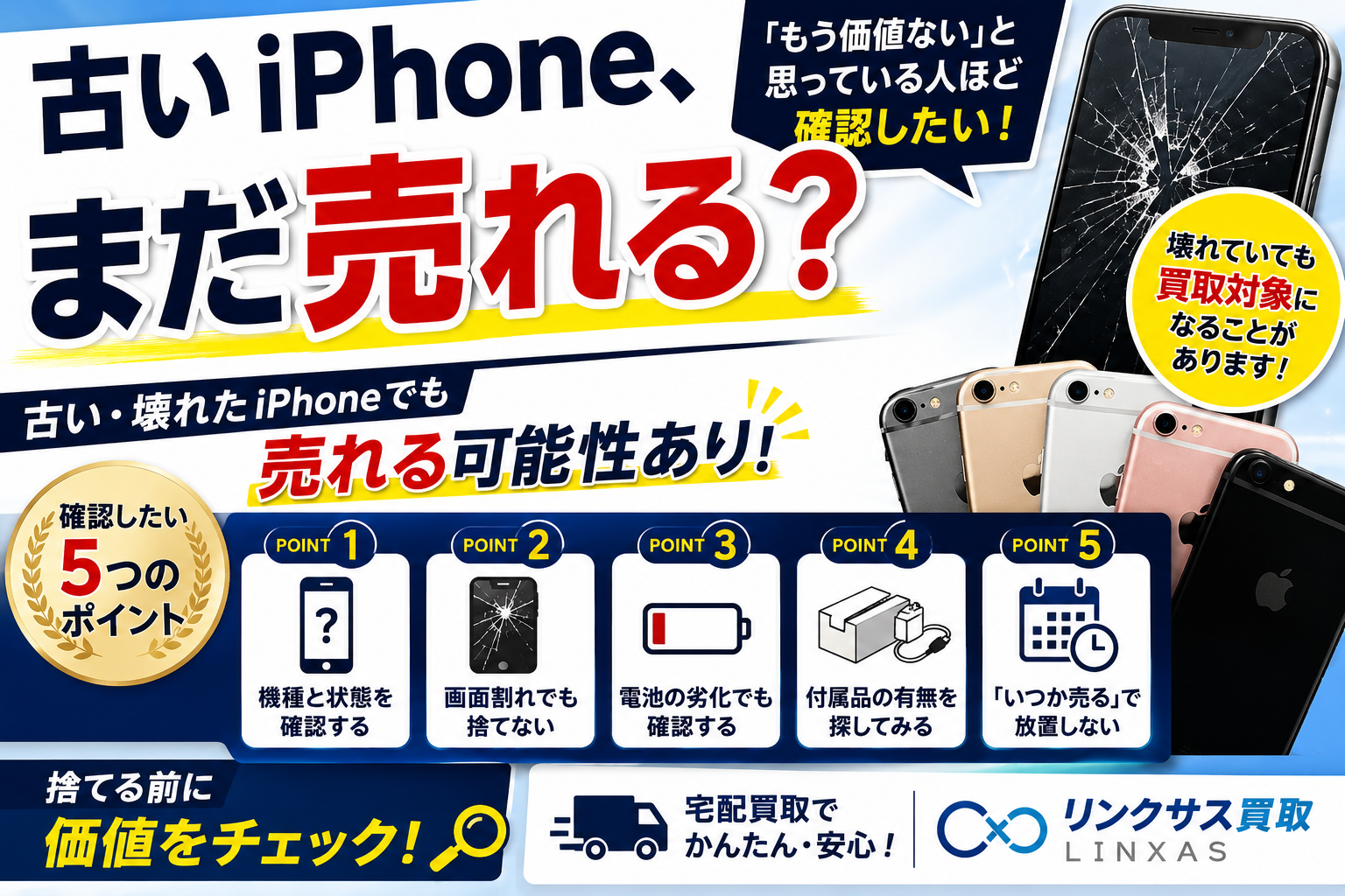 古いiPhone、まだ売れる?「もう価値ない」と思っている人ほど確認したい5つのポイント